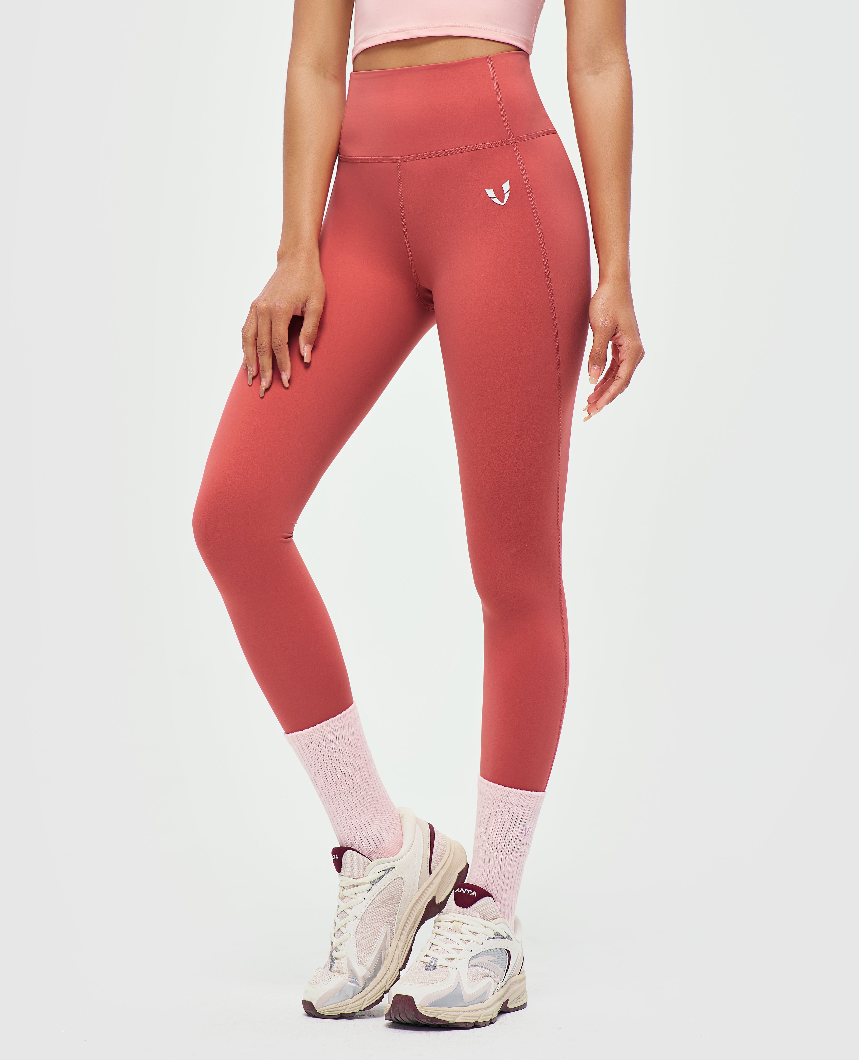 Power-Sportleggings – Rot