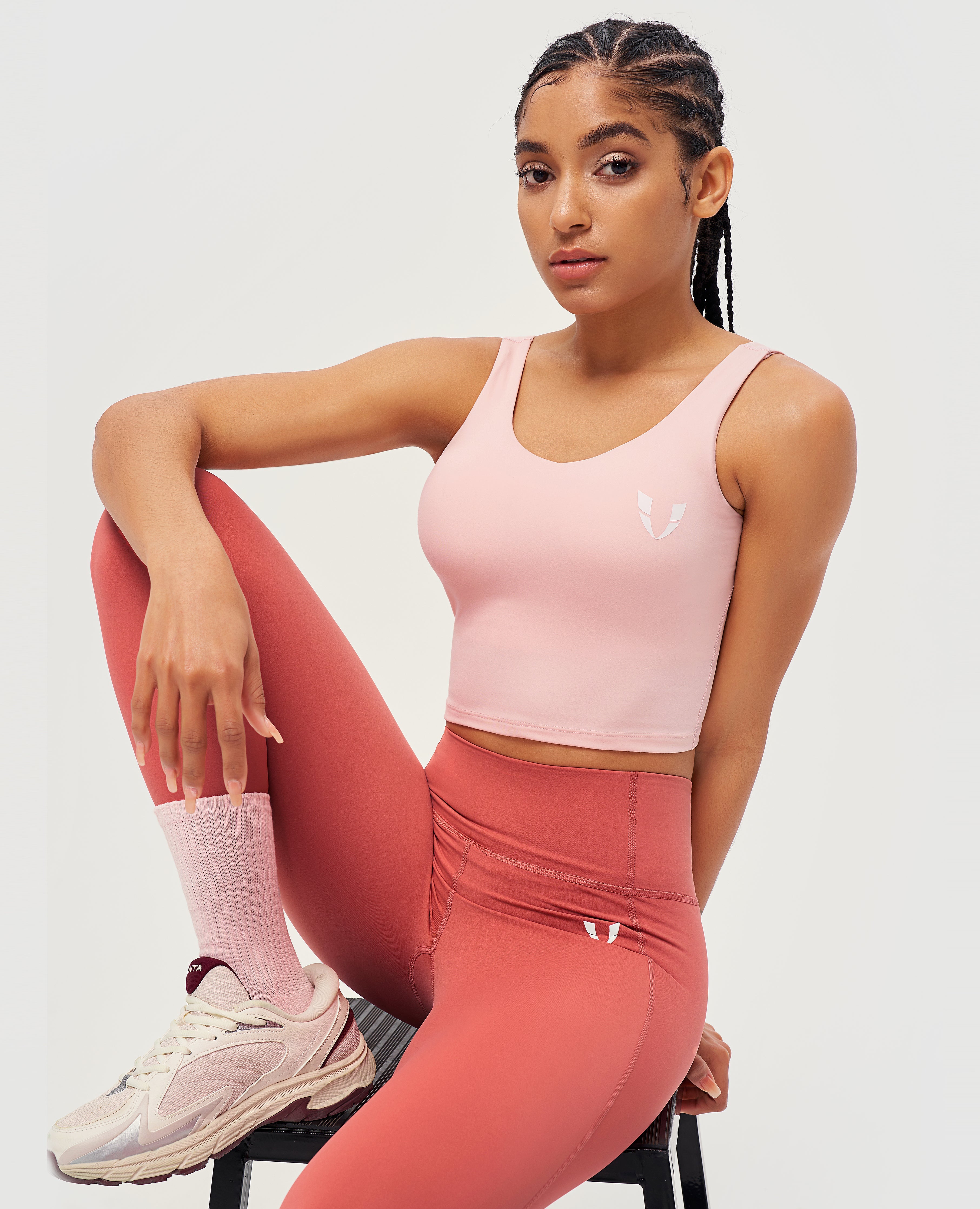 Power-Sportleggings – Rot