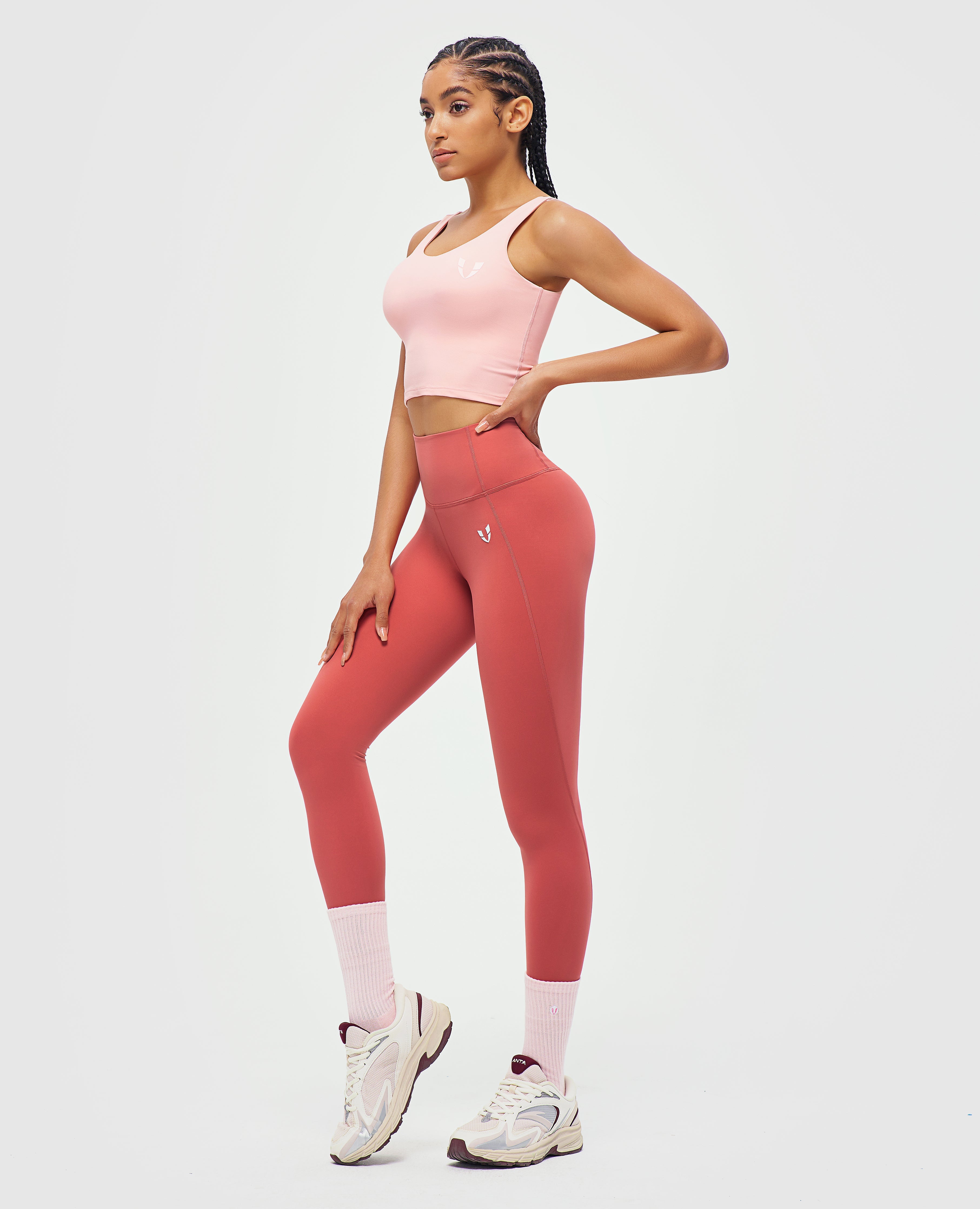 Power-Sportleggings – Rot