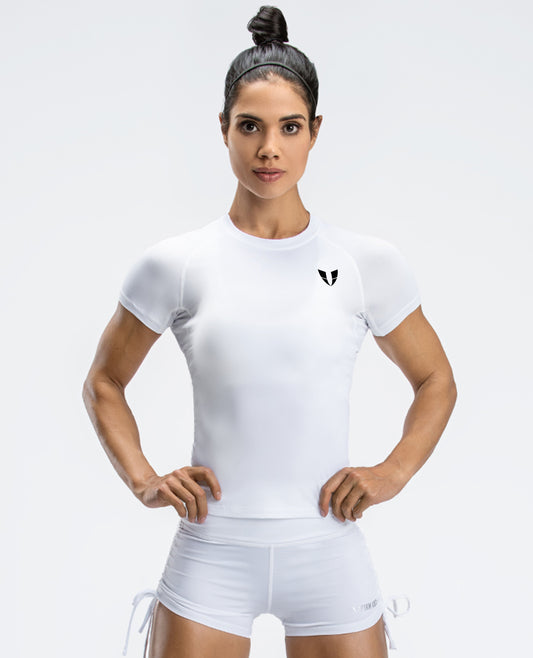 Camiseta básica de gimnasia - Blanco