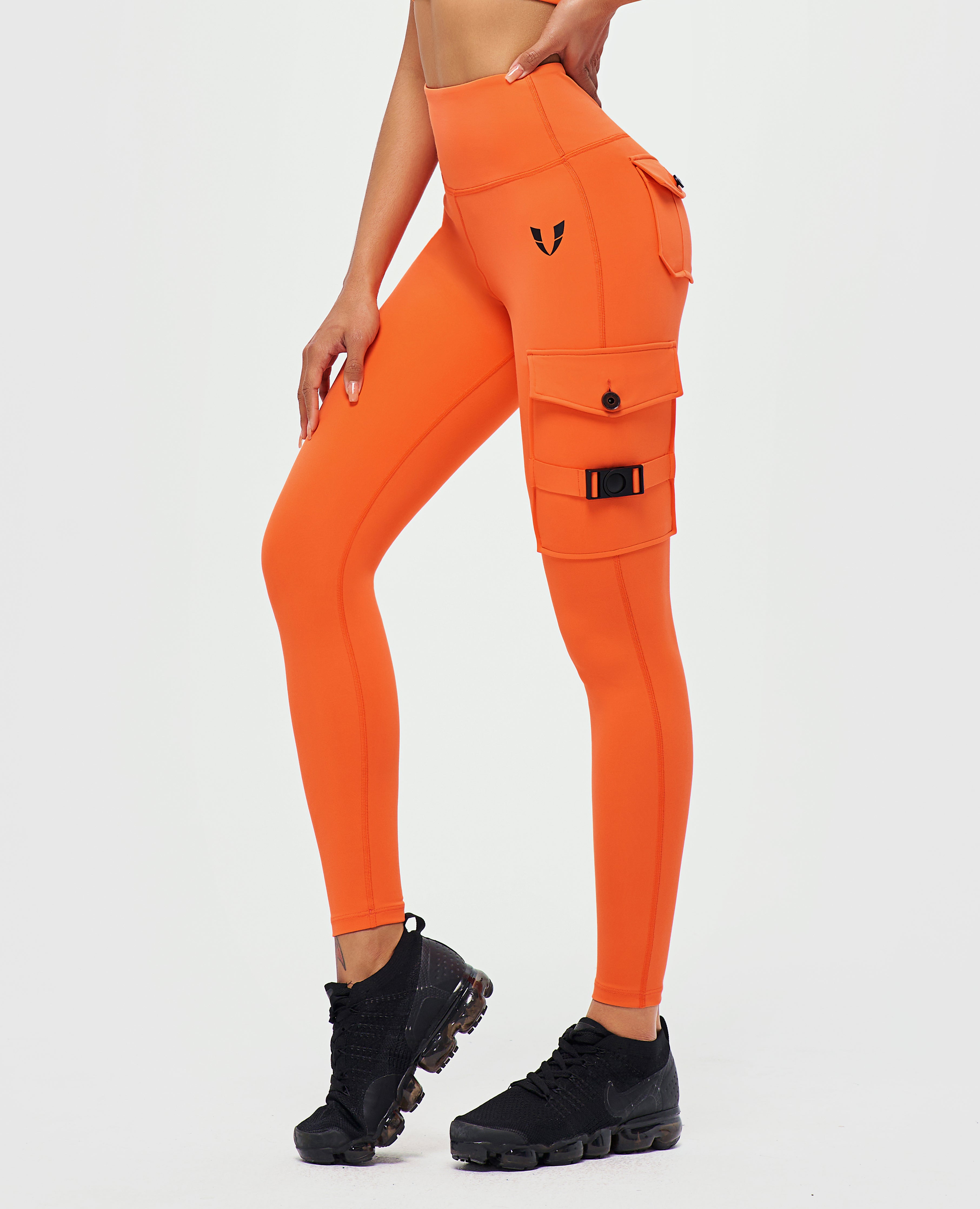 Cargo Fitness Leggings – Orange