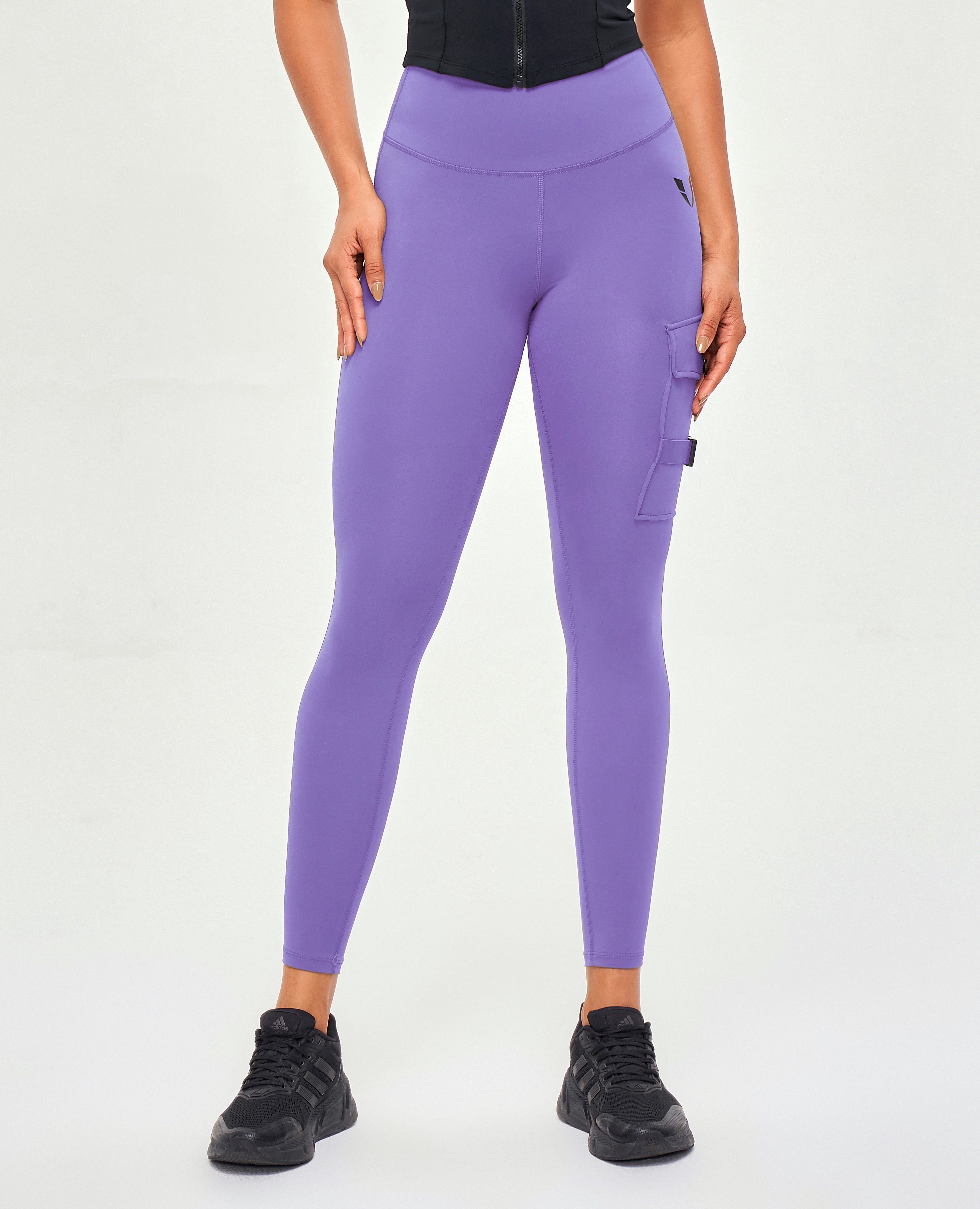 Cargo-Fitness-Leggings – Violettt