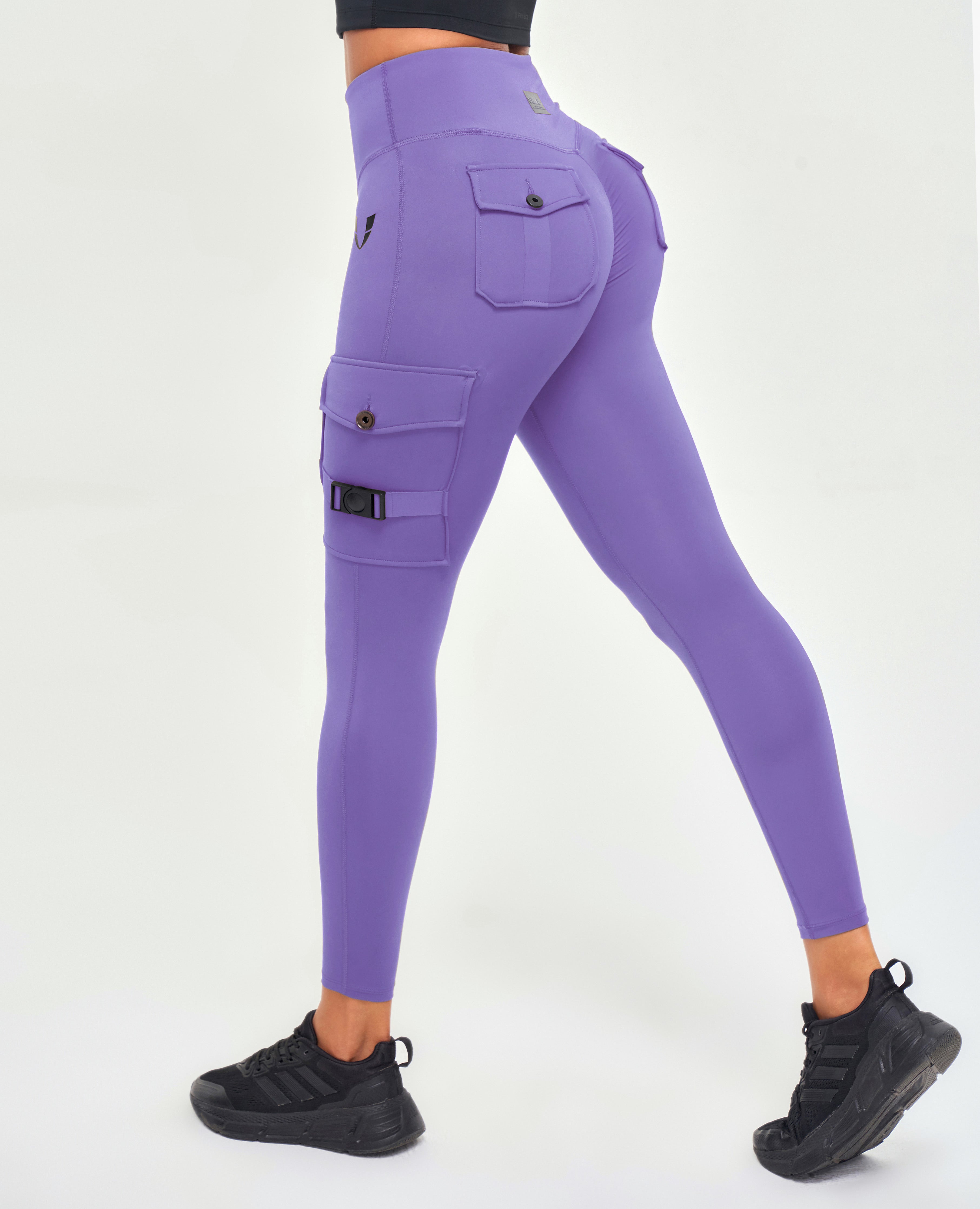 Cargo-Fitness-Leggings – Violettt