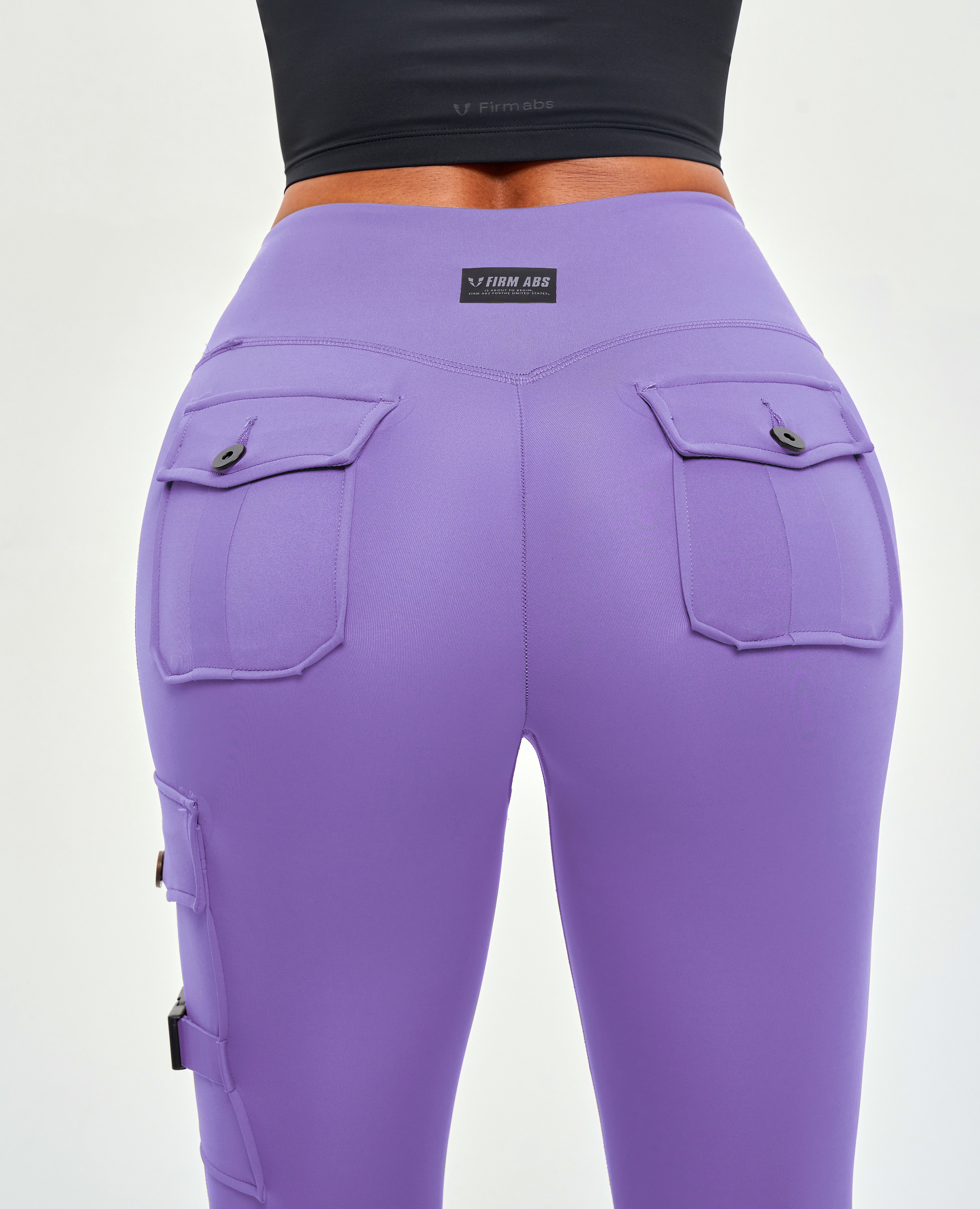 Cargo-Fitness-Leggings – Violettt