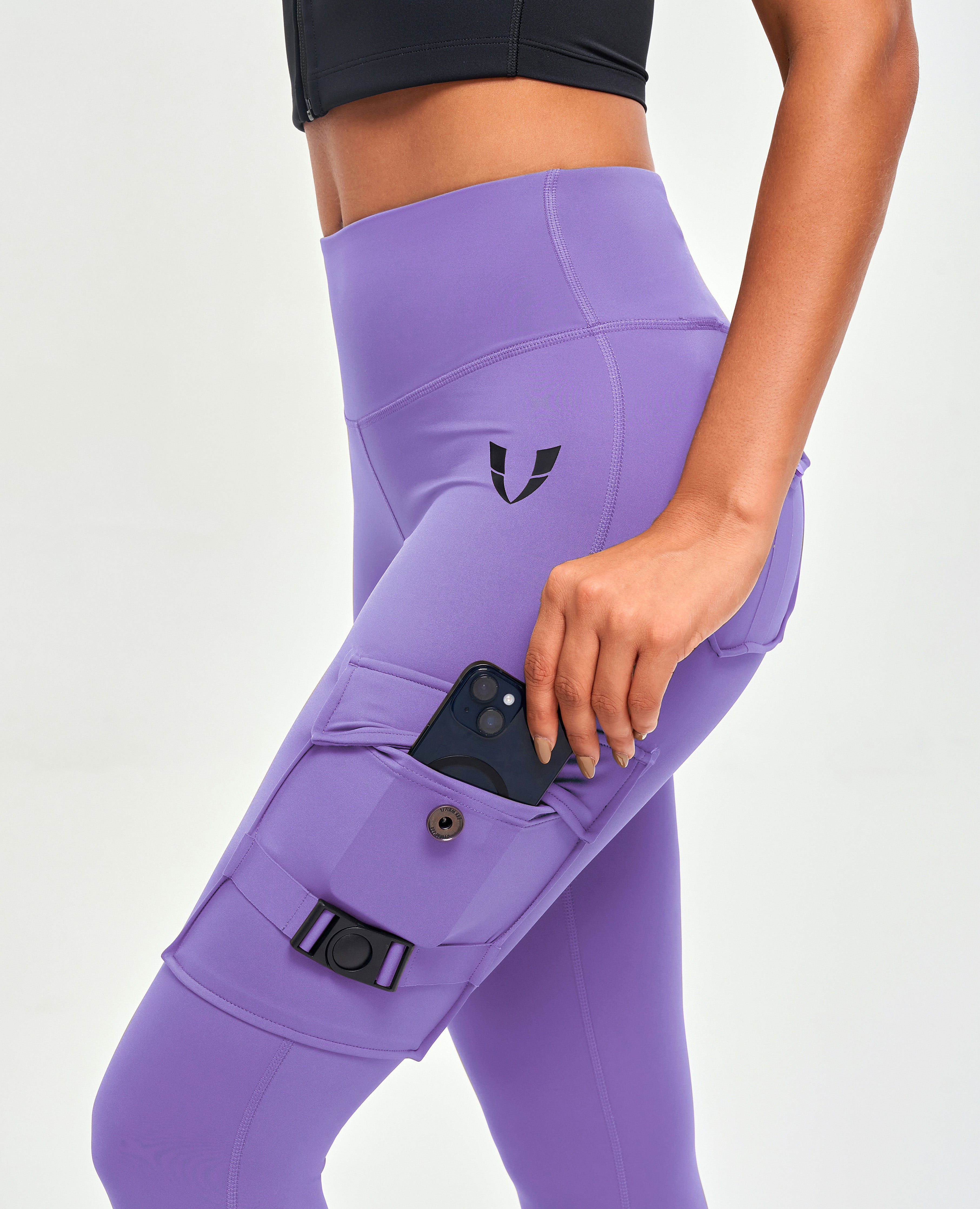 Cargo-Fitness-Leggings – Violettt