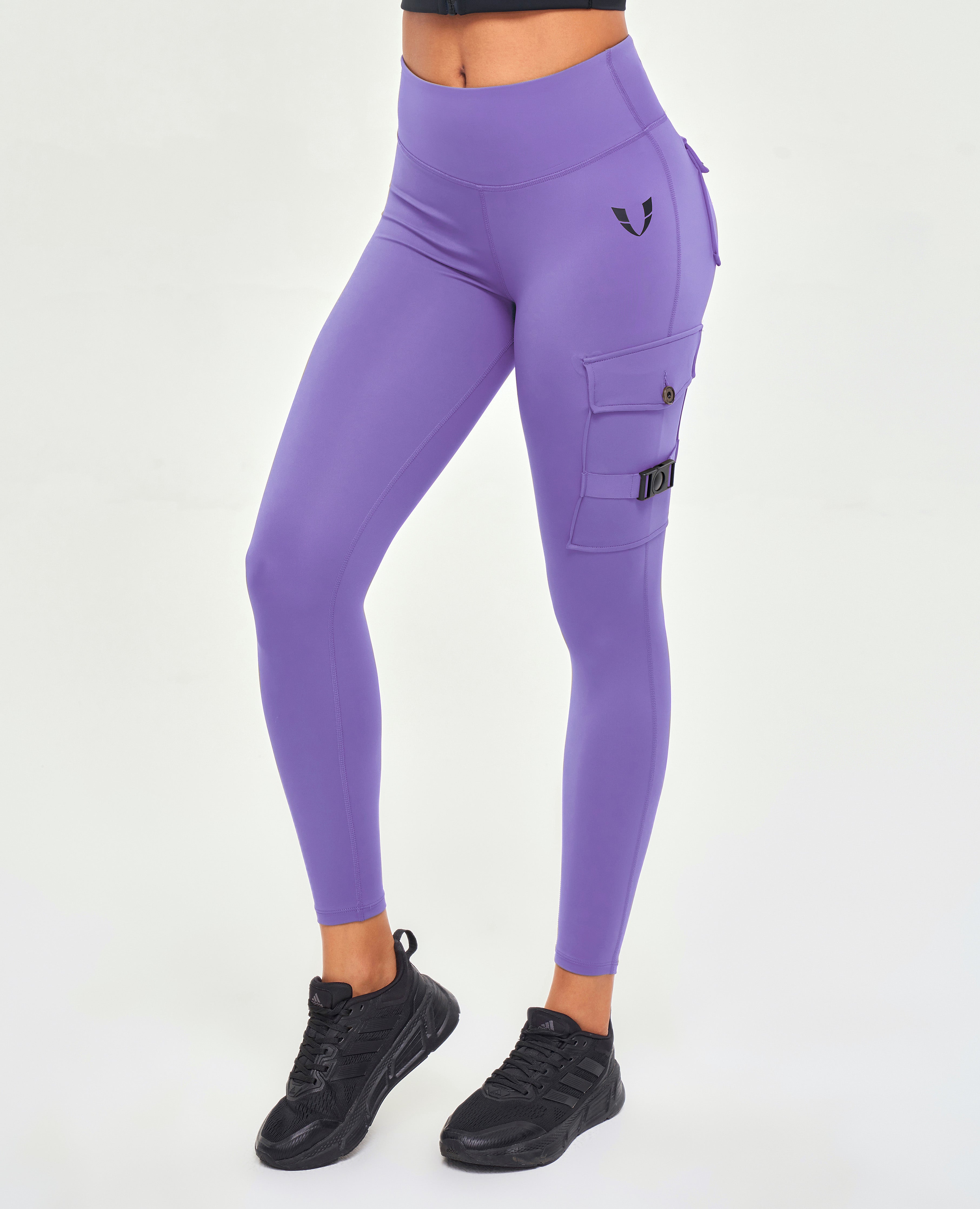 Cargo-Fitness-Leggings – Violettt