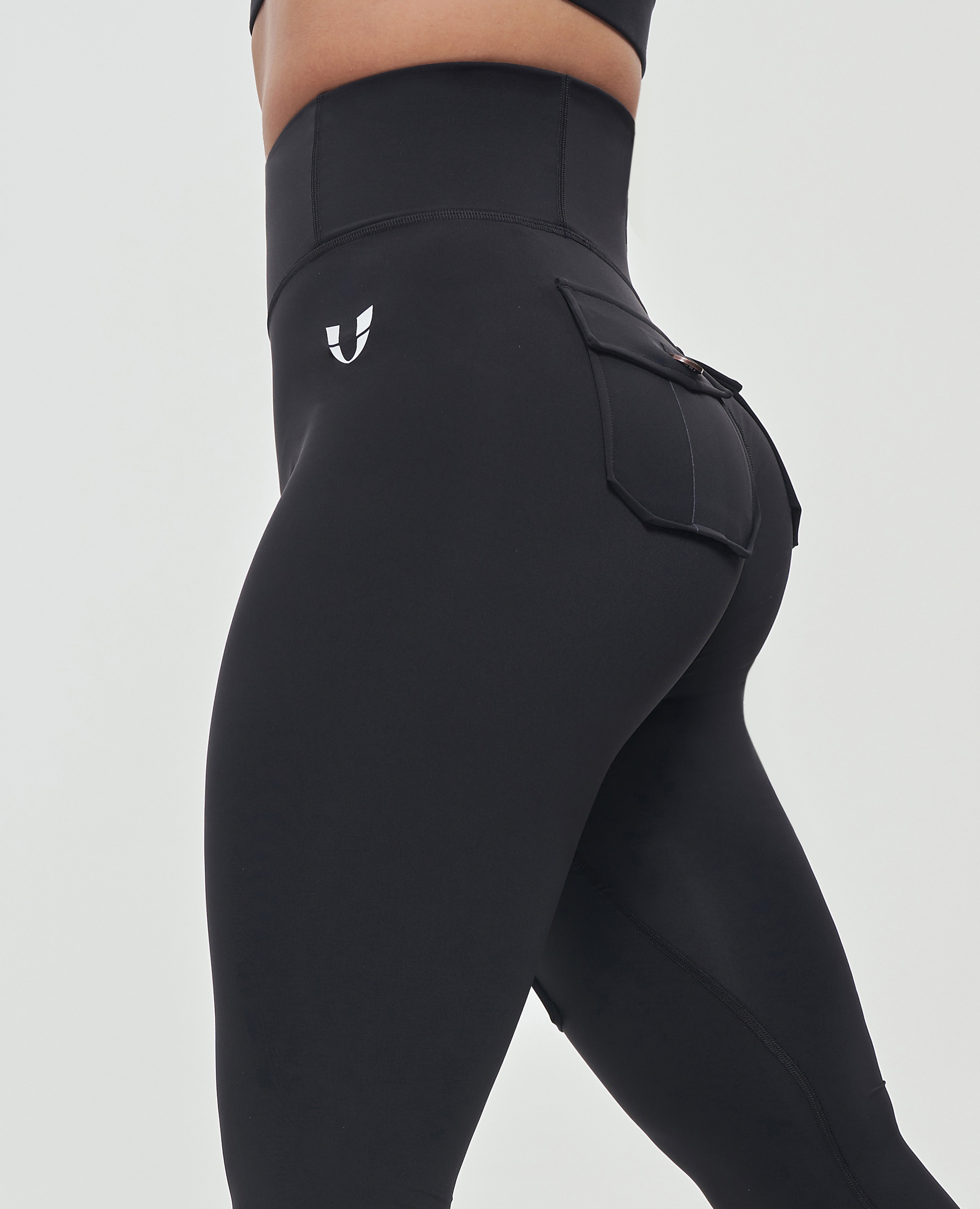 Cargo Gym Leggings – Schwarz