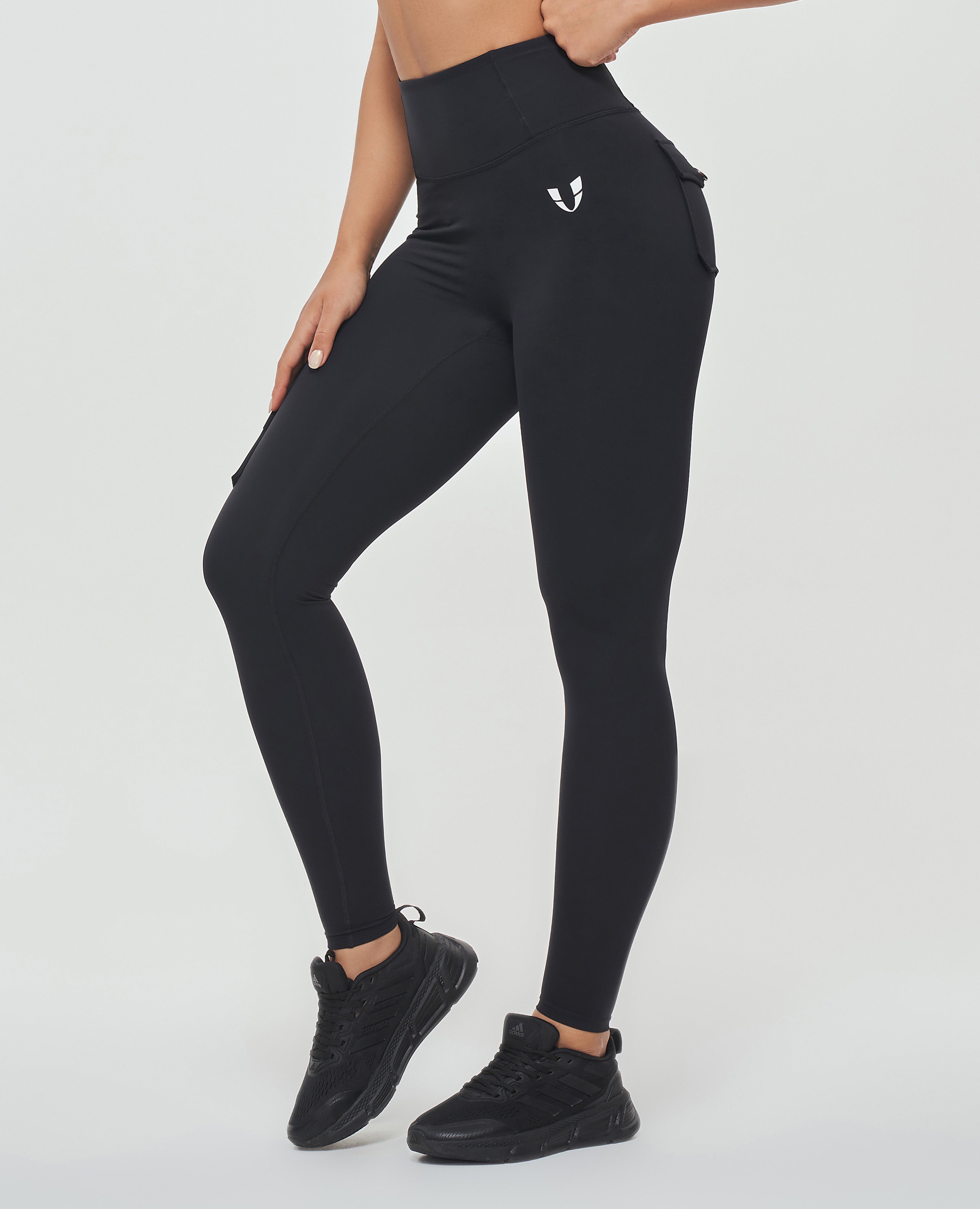 Cargo Gym Leggings – Schwarz