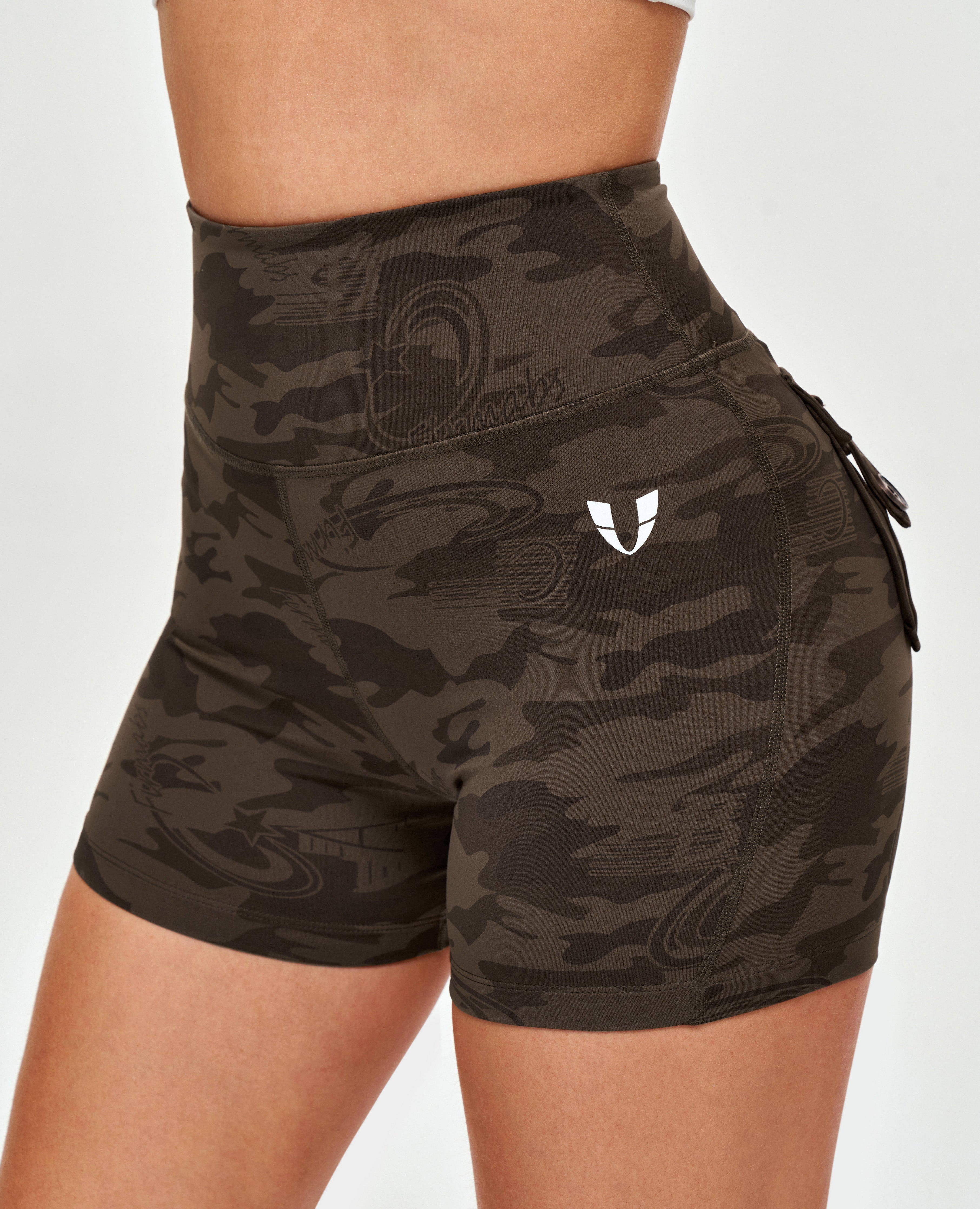 Cargo-Shorts – Braunes Camouflage