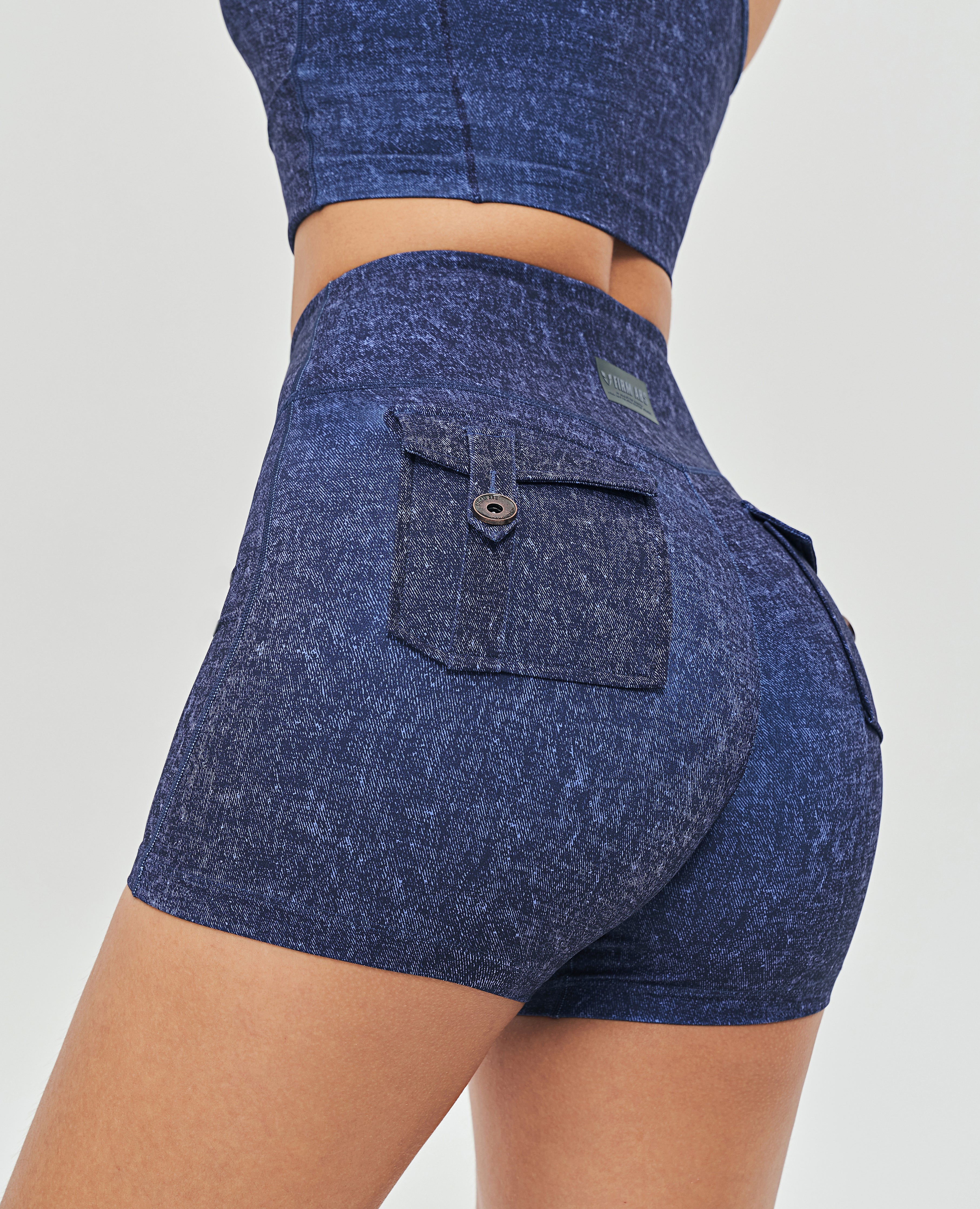 Cargo-Shorts – Jeansblau