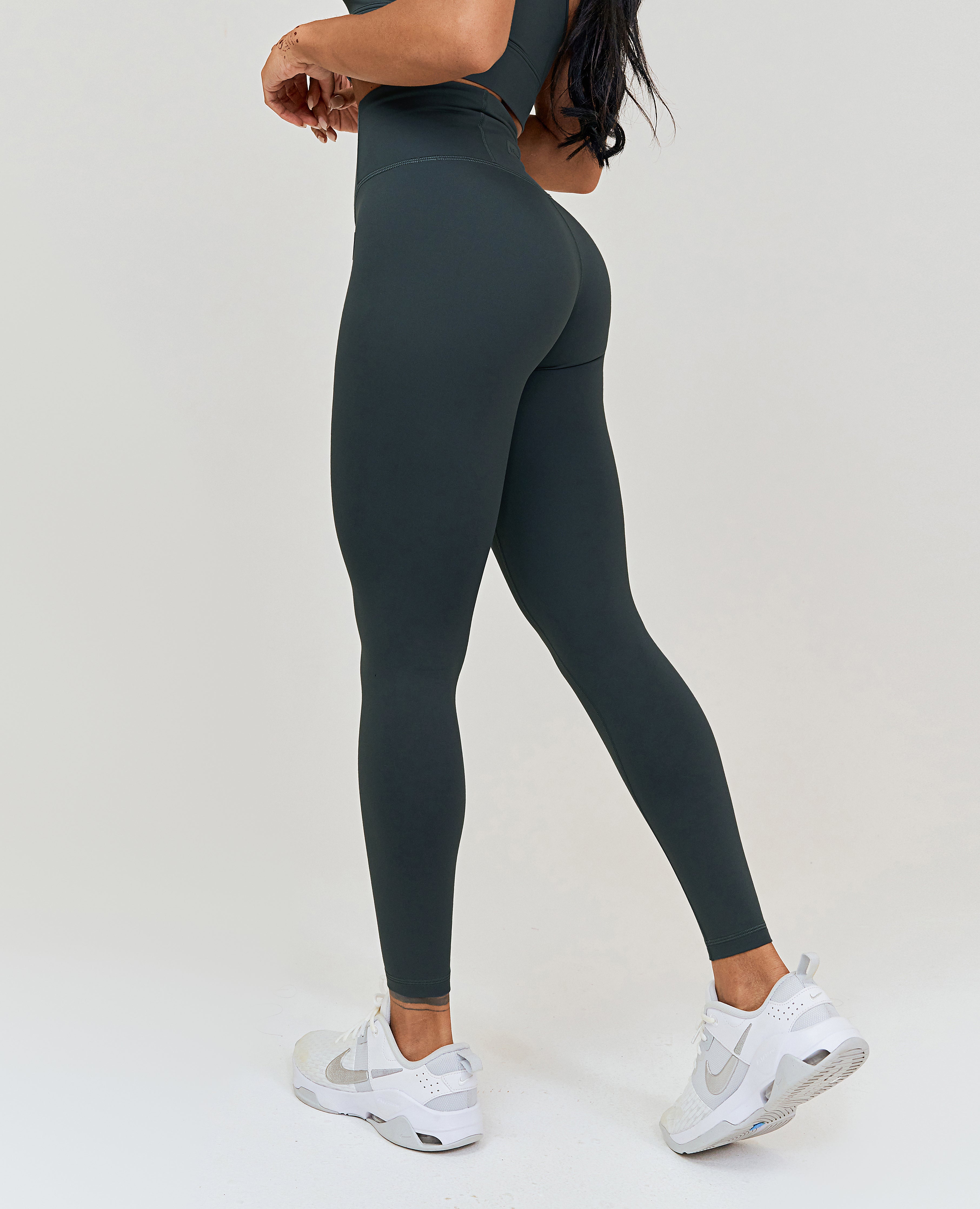 Workout Leggings mit hoher Taille – Grau