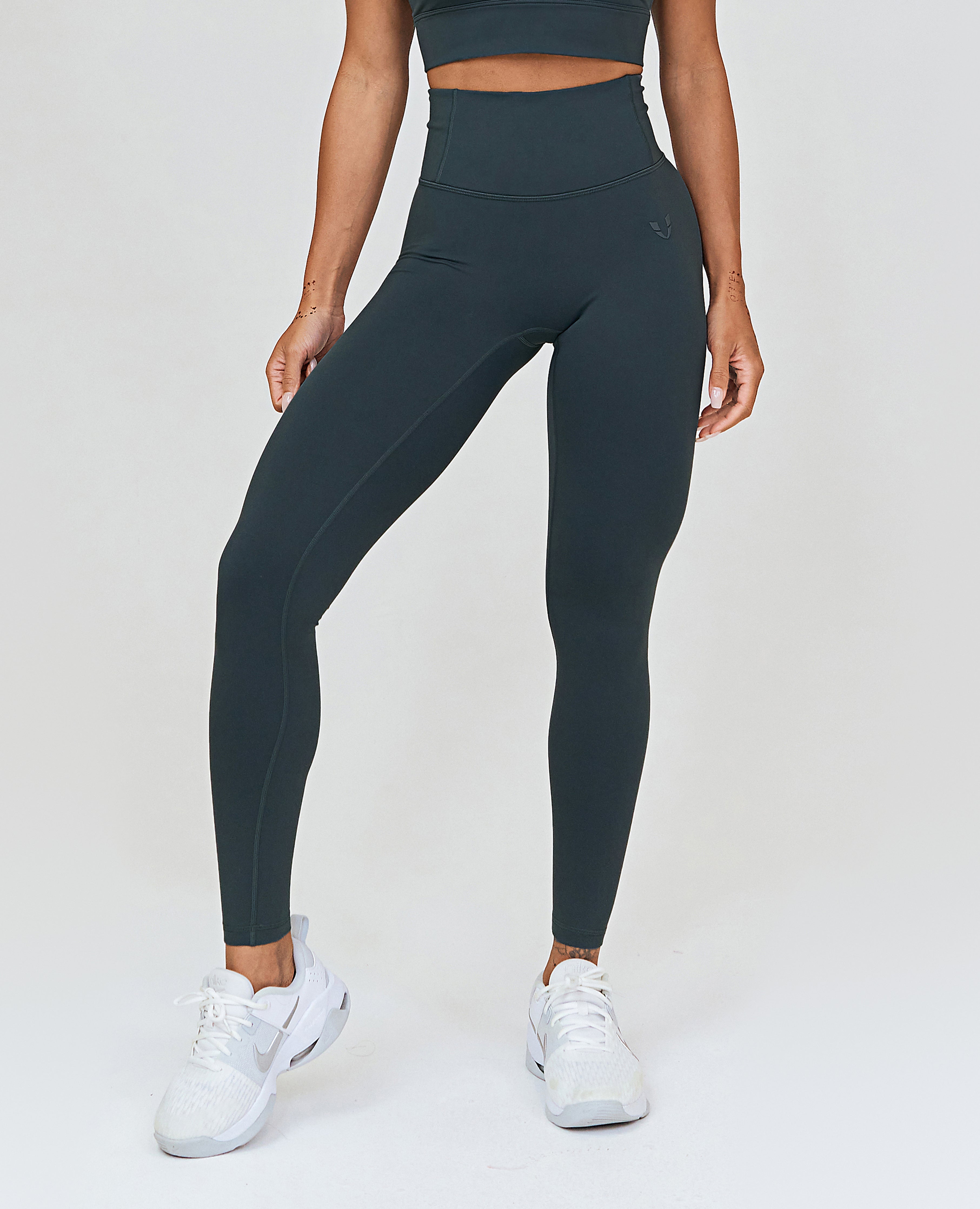 Workout Leggings mit hoher Taille – Grau