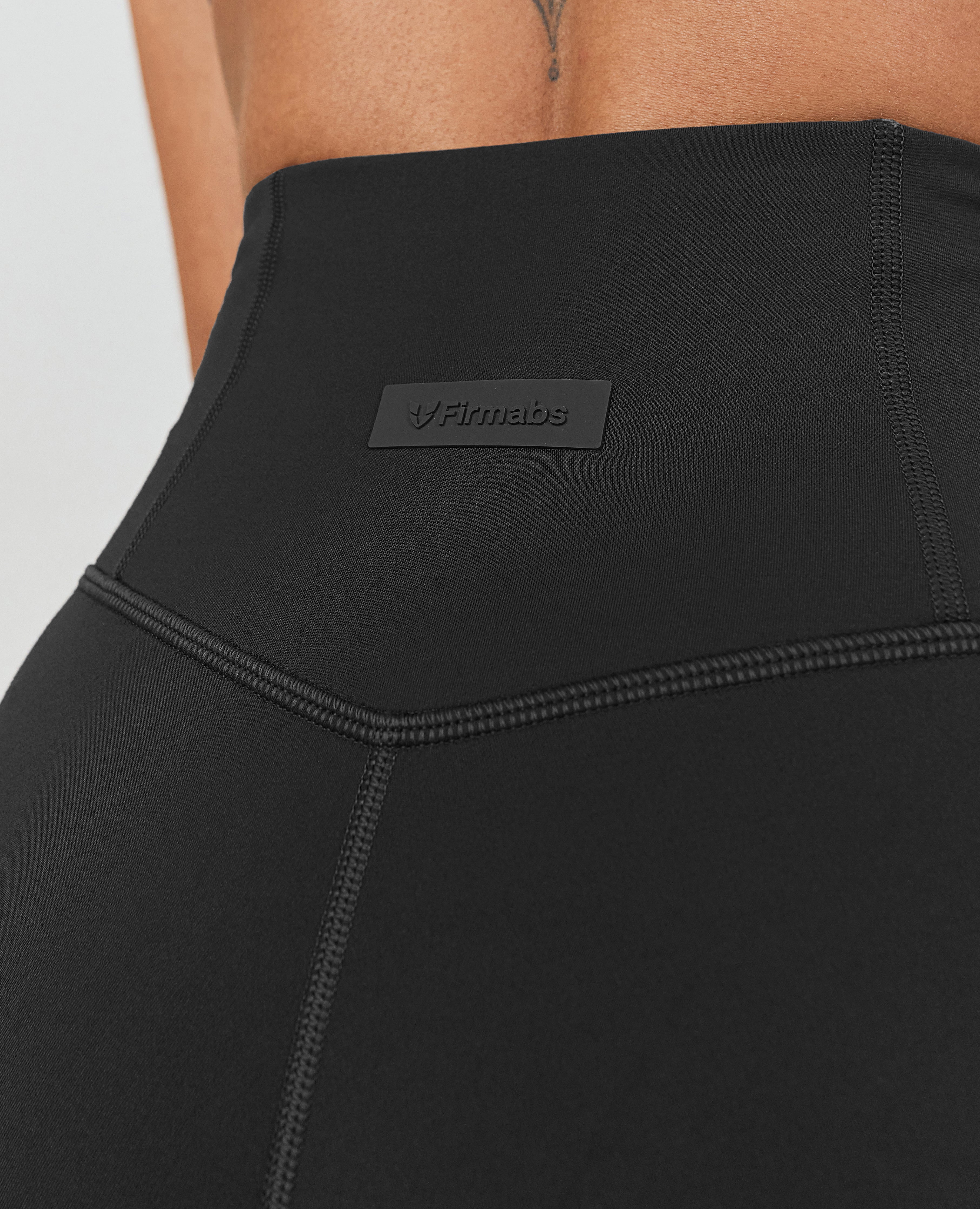 Trainingsleggings mit hoher Taille – Schwarz