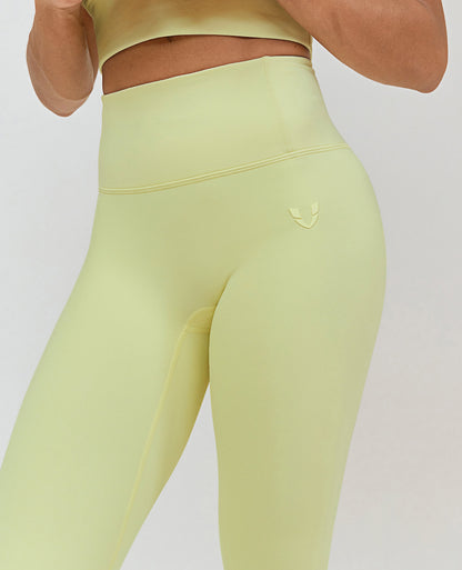 Workout Leggings mit hoher Taille – Hellgelb