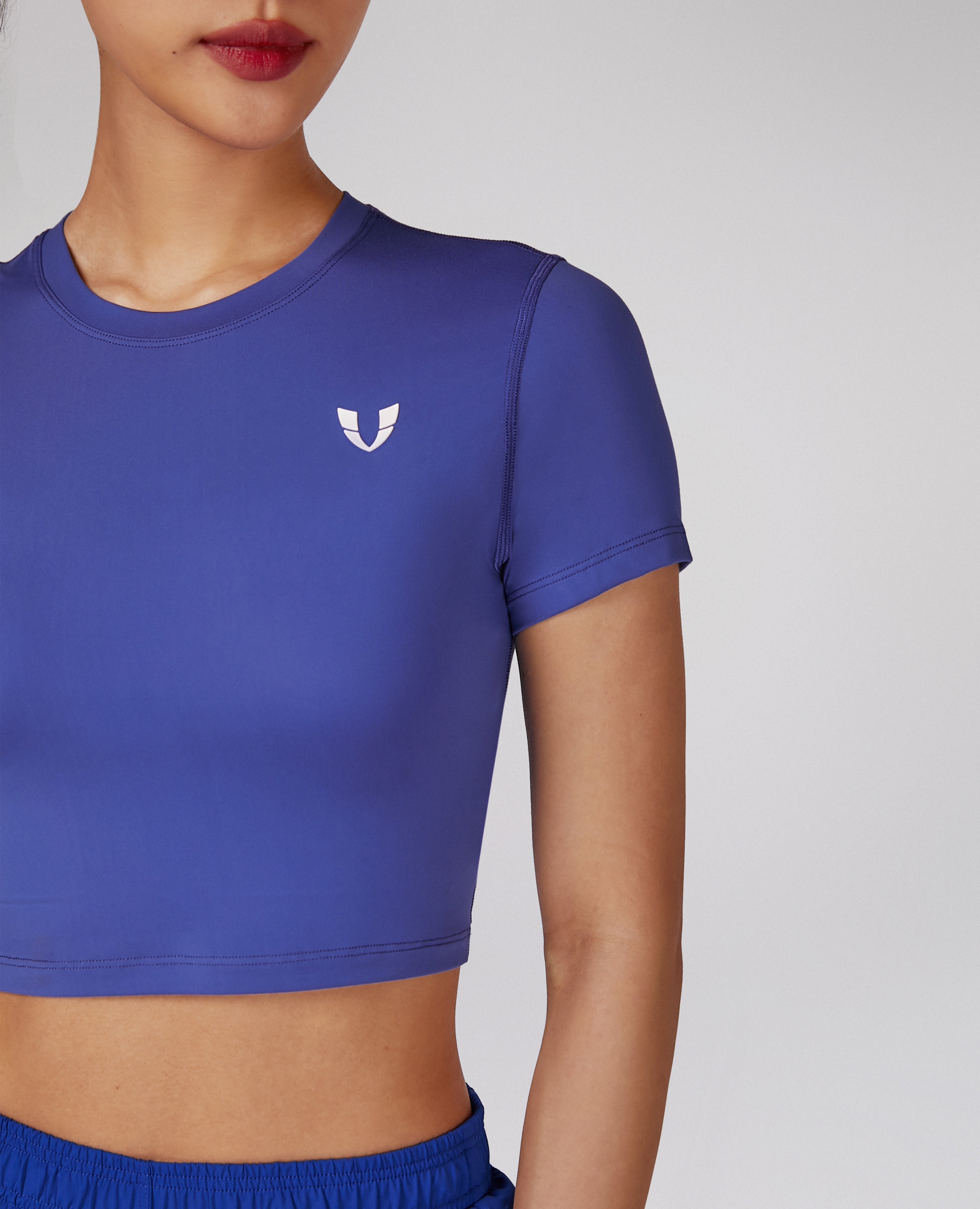 Seamless Crop Top - Blue