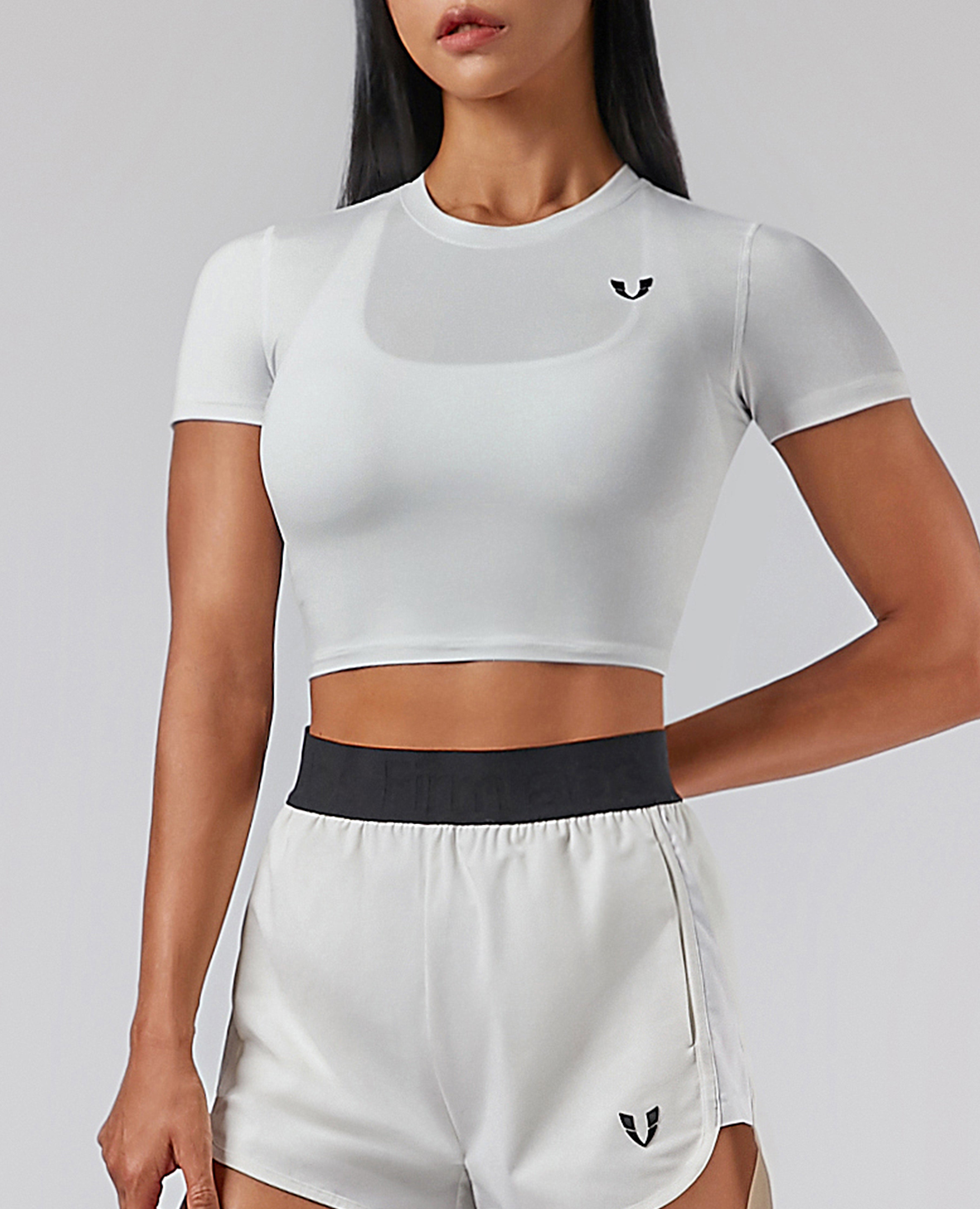 Seamless Crop Top - White