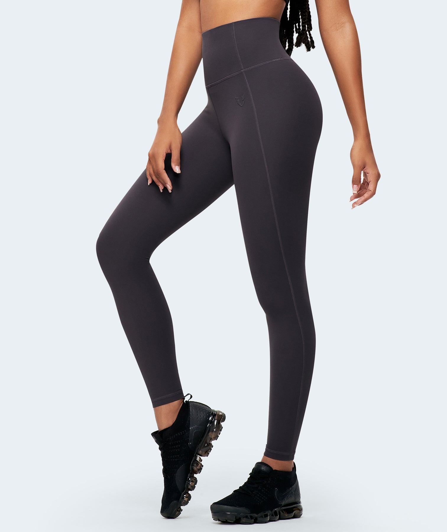 Nakedfeel Leggings mit hoher Taille – Tephra Grau