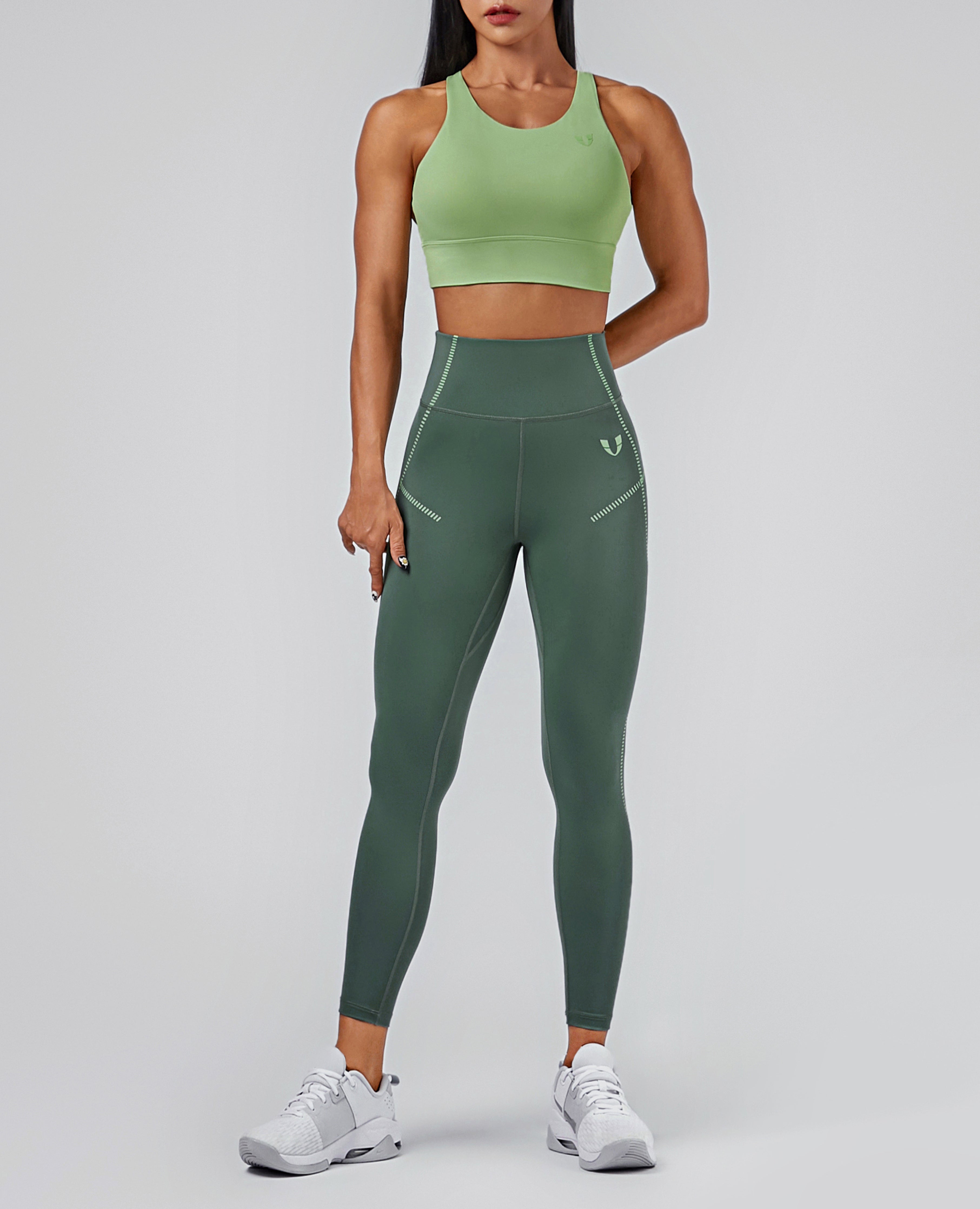 Power Workout Leggings – Grün