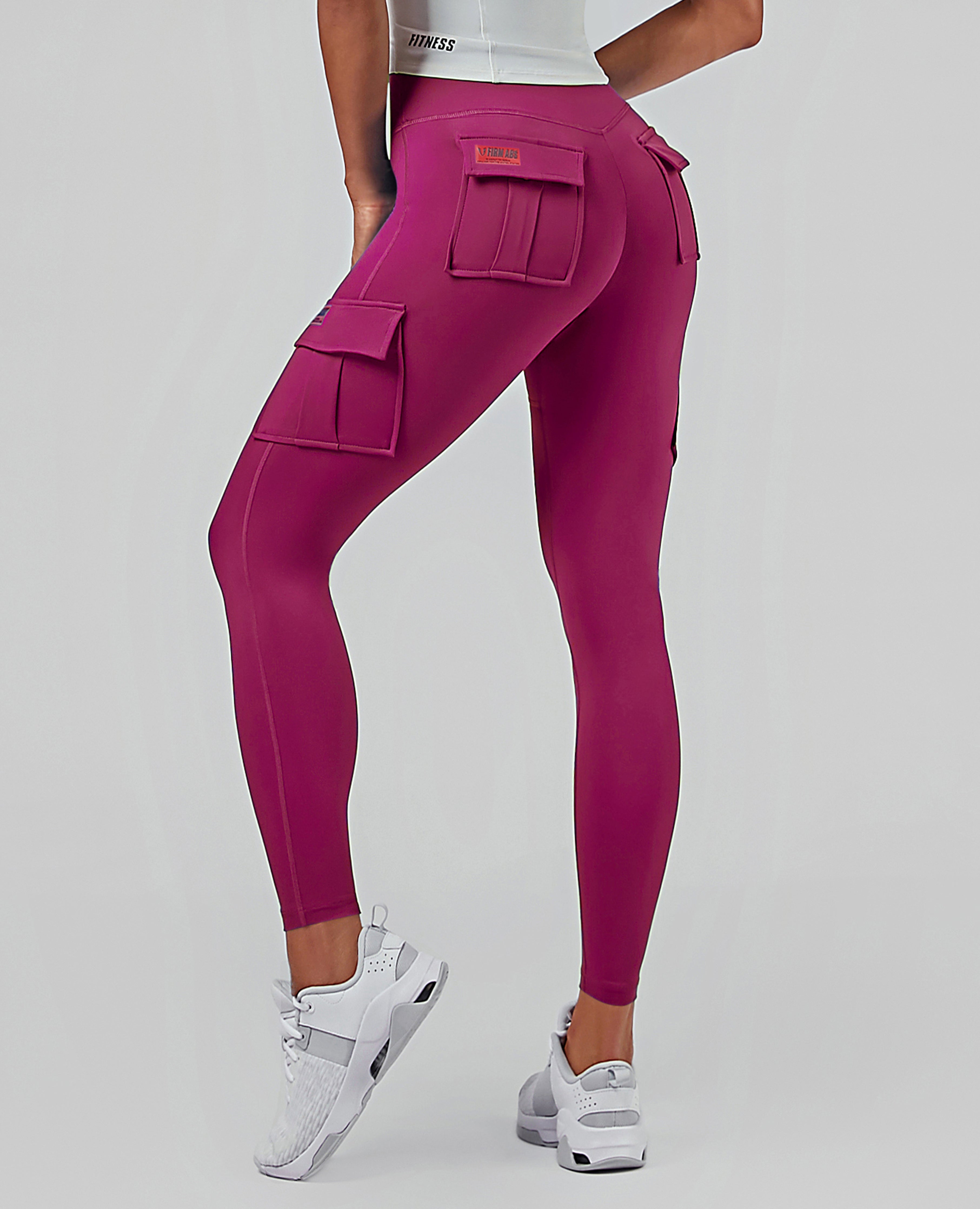 Solo Cargo Leggings – Karminrot