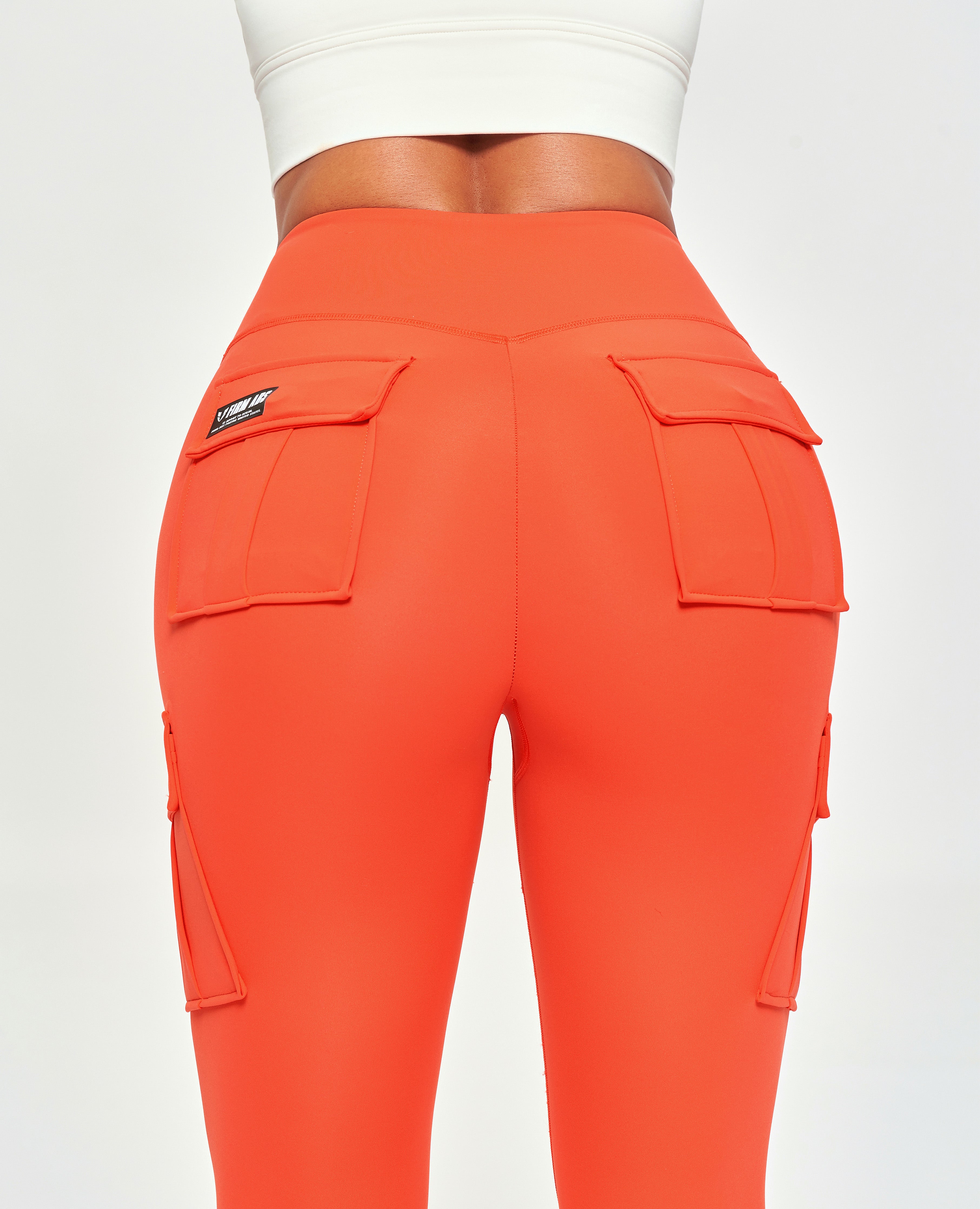 Cargo-Leggings Solo – Orange