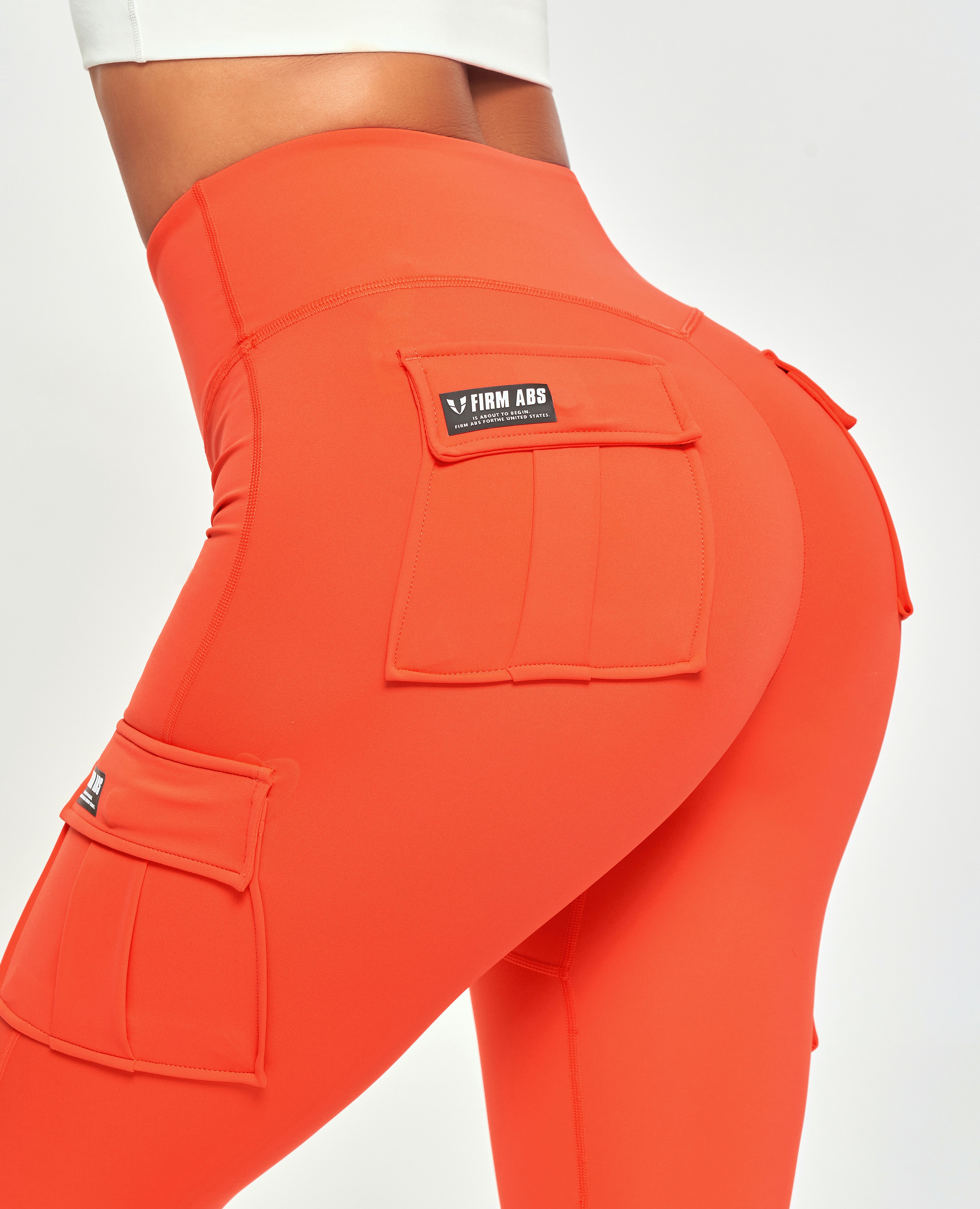 Cargo-Leggings Solo – Orange