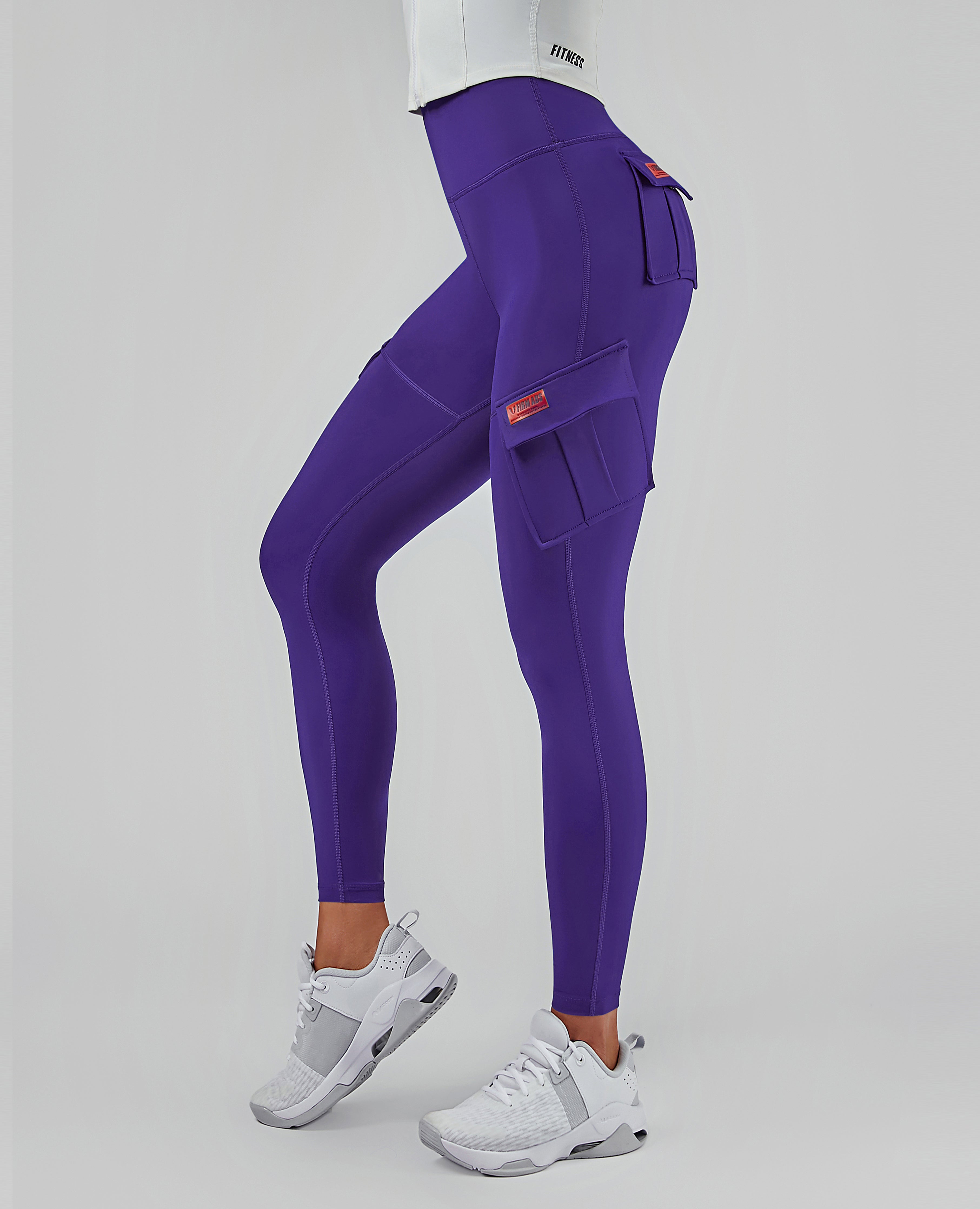 Solo Cargo Leggings – Dunkelviolett