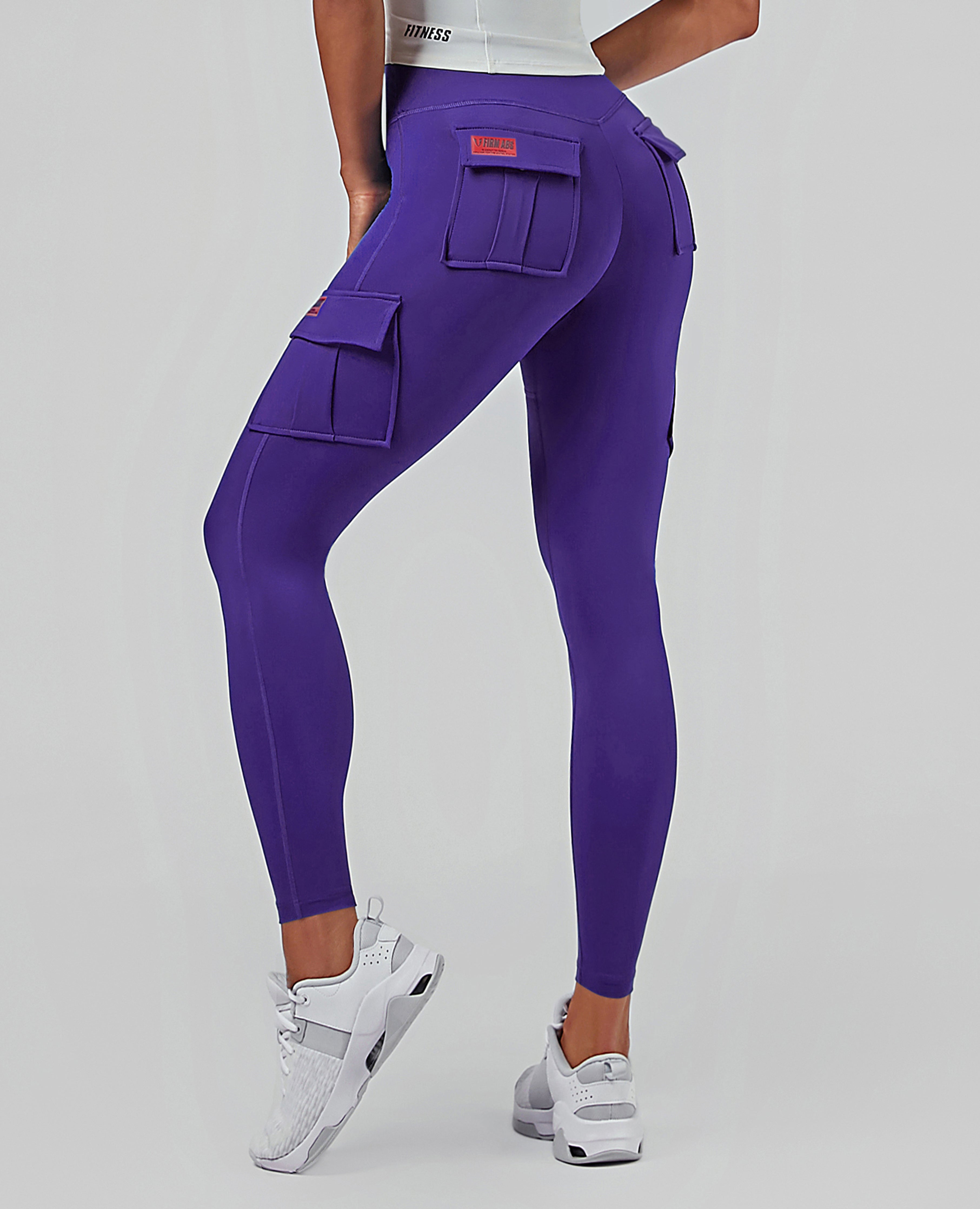 Solo Cargo Leggings – Dunkelviolett