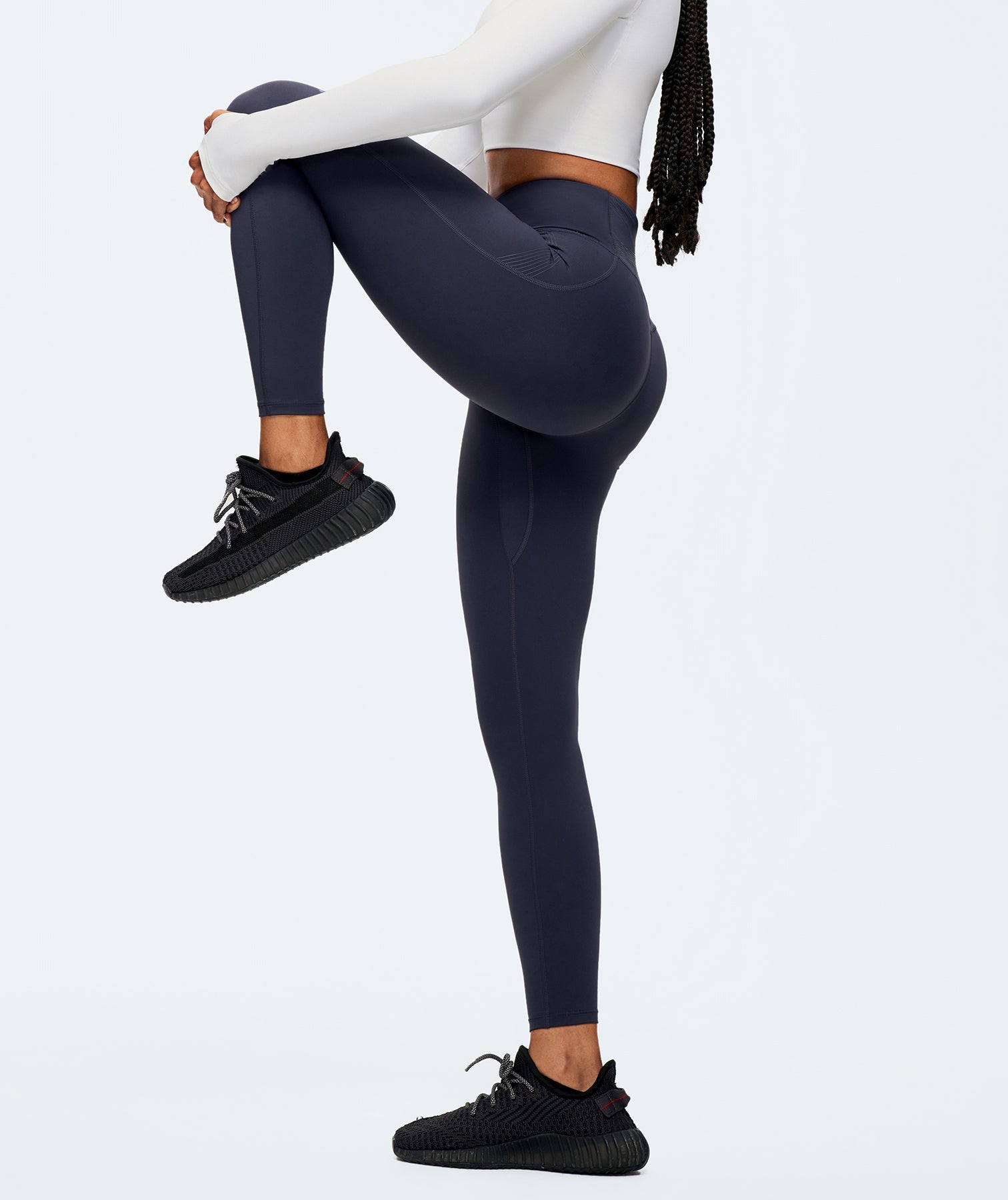 Leggings mit Kompressionsbund – Dunkelblau