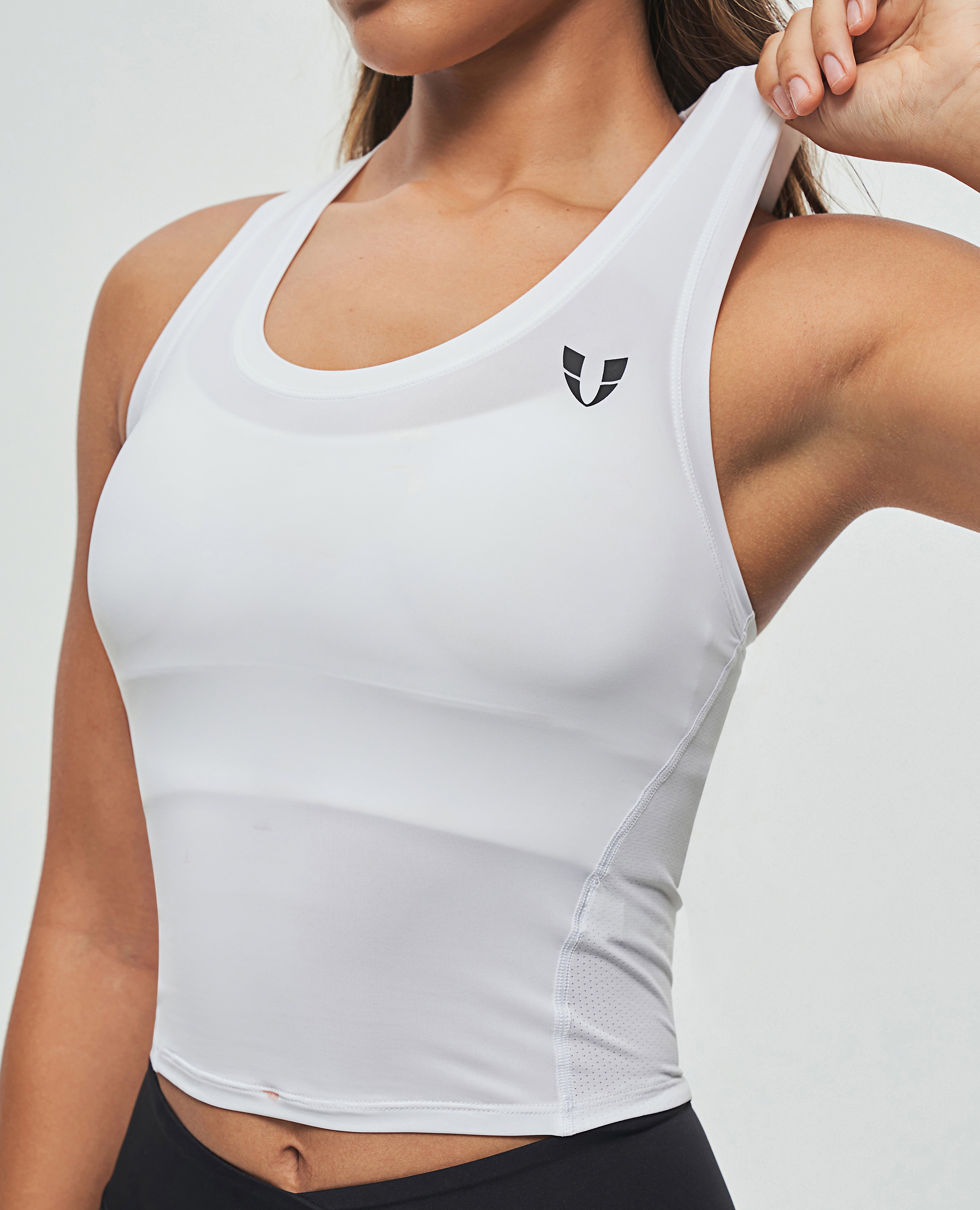 Ultraleichtes Gym-Tanktop – Weiß